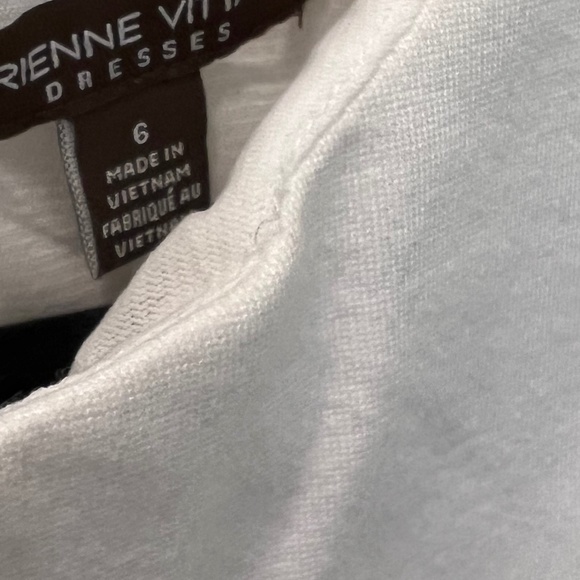 Adrienne Vittadini white dress with embellished shoulders - Picture 12 of 12